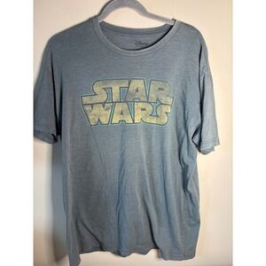 Disney Star Wars BB-8 May‎ The 4th 2016 T-Shirt Men's XL Blue Gray